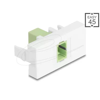   Delock Easy 45 Modul SC Simplex anya - SC Simplex anya limezöld / fehér (90894)