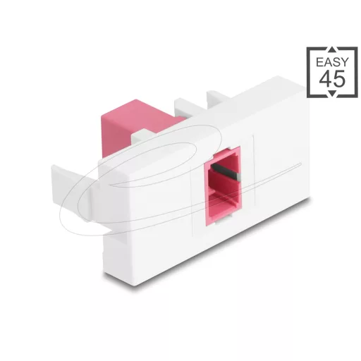 Delock Easy 45 Modul SC Simplex anya - SC Simplex anya lila / fehér (90895)