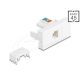 Delock Easy 45 Modul RJ12 jack  - LSA UTP fehér