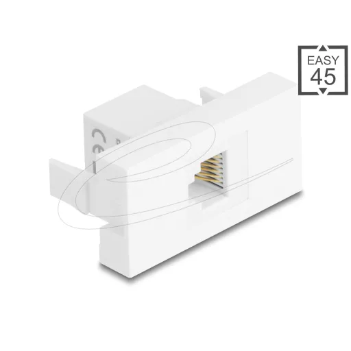 Delock Easy 45 Modul RJ12 jack - RJ12 jack UTP fehér (90898)