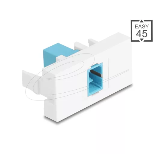 Delock Easy 45 Modul SC Simplex anya - SC Simplex anya aqua / fehér (90899)