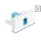 Delock Easy 45 Modul SC Simplex anya - SC Simplex anya aqua / fehér (90899)