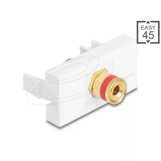   Delock Easy 45 Modul kötőoszlop a menetes anyához piros/fehér (90901)