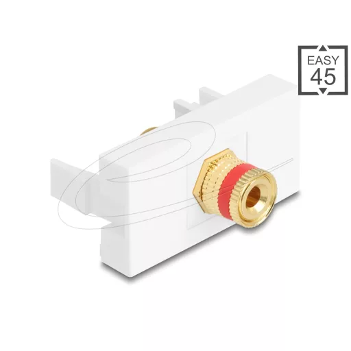Delock Easy 45 Modul kötőoszlop a menetes anyához piros/fehér (90901)