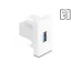 Delock Easy 45 modulos USB 5 Gbps A-típusú anya - USB 5 Gbps A-típusú anya, fehér (1:1) (90909)