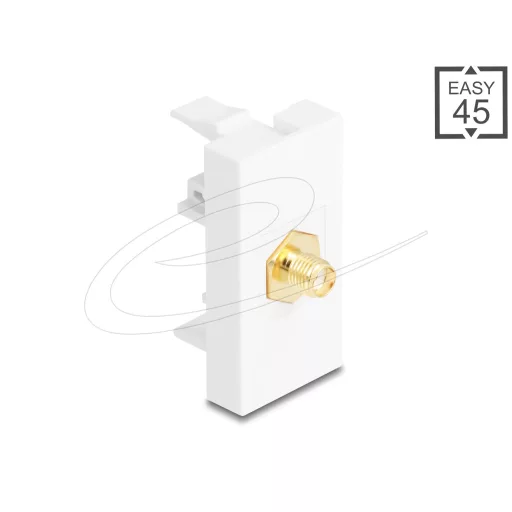 Delock Easy 45 modul SMA anya - SMA anya fehér (90914)
