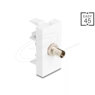   Delock Easy 45 modul ST Simplex anya - ST Simplex anya, fehér (90915)