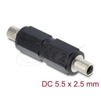   Delock DC Barrel Jack adapter DC 5,5 x 2,5 mm anya   anya csavarmenettel (90940)