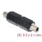 Delock DC Barrel Jack adapter DC 5,5 x 2,1 mm anya   anya csavarmenettel (90941)