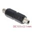 Delock DC Barrel Jack adapter DC 5,5 x 2,1 mm anya   anya csavarmenettel (90941)