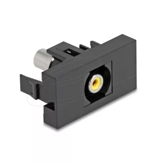   Delock Easy 45 modul RCA anya - RCA anya sárga / fekete (90957)