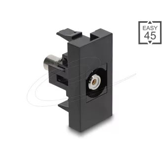   Delock Easy 45 modul RCA anya - RCA anya fehér / fekete (90958)