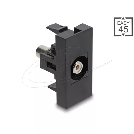 Delock Easy 45 modul RCA anya - RCA anya fehér / fekete (90958)