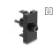 Delock Easy 45 modul DC 5.5 x 2.1 mm anya - DC 5.5 x 2.5 mm apa fekete (90961)