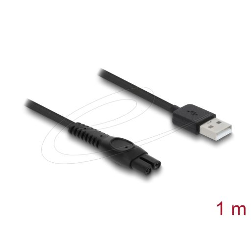 Delock USB töltőkábel 5 V elektromos borotvákhoz   kompatibilis Philips QP2724, QP2834, QP1924, MG9520 sorozattal   borotvatöltő cserekábel, 1 m (90981)
