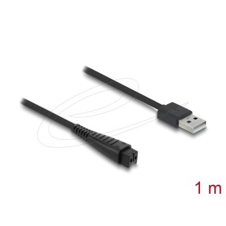   Delock USB töltőkábel 4,8 V elektromos borotvákhoz   kompatibilis Panasonic ES-LV97, ES-LA63, RE7-51, RE7-59 sorozattal   borotvatöltő cserekábel, 1,5 m (90984)