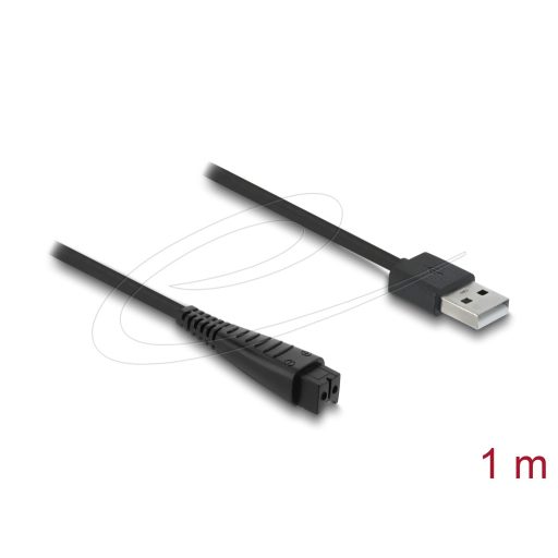 Delock USB töltőkábel 4,8 V elektromos borotvákhoz   kompatibilis Panasonic ES-LV97, ES-LA63, RE7-51, RE7-59 sorozattal   borotvatöltő cserekábel, 1,5 m (90984)