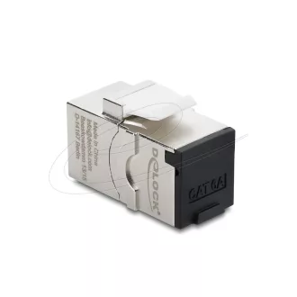   Delock Keystone modul, RJ45-aljzat - RJ45-aljzat, Cat.6A, porvédő fedéllel (90994)