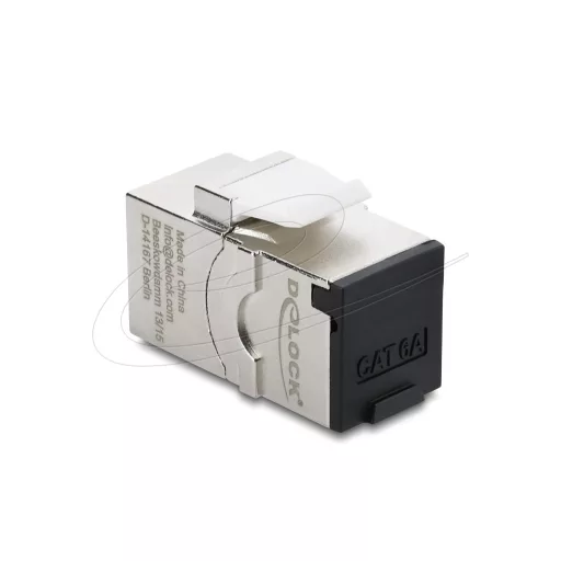 Delock Keystone modul, RJ45-aljzat - RJ45-aljzat, Cat.6A, porvédő fedéllel (90994)