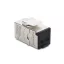 Delock Keystone modul, RJ45-aljzat - RJ45-aljzat, Cat.6A, porvédő fedéllel (90994)