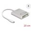 Delock USB Type-C  kártyaolvasó Compact Flash, SD vagy Micro SD memóriakártyákhoz (91005)