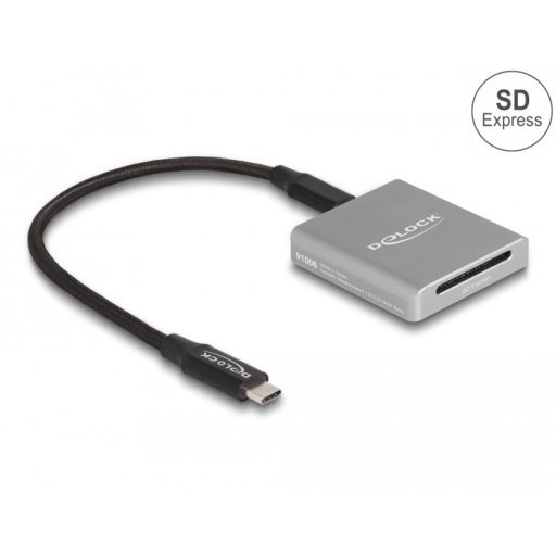 Delock USB Type-C  kártyaolvasó SD Express (SD 7.1) memóriakártyákhoz (91006)