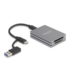   Delock USB Type-C  kártyaolvasó SD Express és CFexpress B-típusú memóriakártyákhoz (91011)