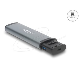   Delock USB 5 Gbps kártyaolvasó SD és Micro SD csatlakoztatóval és memóriakártya tároló nyílással (91018)