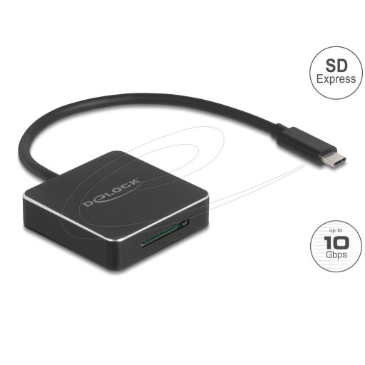 Delock USB Type-C  kártyaolvasó SD Express (SD 7.1) memóriakártyákhoz (91019)