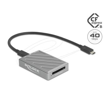   Delock 40 Gbps USB Type-C  kártyaolvasó CFexpress Type B memóriakártyákhoz (91021)