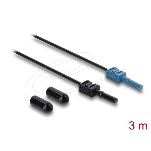 Delock Műanyag optikai szálas POF kábel HFBR 4531-4533Z mindkét végén Simplex csatlakozóval, 3 m (91026)