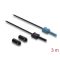 Delock Műanyag optikai szálas POF kábel HFBR 4531-4533Z mindkét végén Simplex csatlakozóval, 3 m (91026)