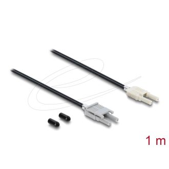   Delock Műanyag optikai szálas POF kábel HFBR 4506-4516Z mindkét végén Duplex csatlakozóval, 1 m (91027)