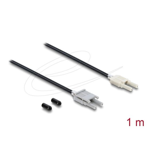 Delock Műanyag optikai szálas POF kábel HFBR 4506-4516Z mindkét végén Duplex csatlakozóval, 1 m (91027)