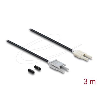   Delock Műanyag optikai szálas POF kábel HFBR 4506-4516Z mindkét végén Duplex csatlakozóval, 3 m (91030)