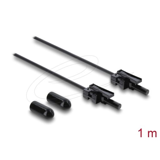 Delock Műanyag optikai szálas POF kábel HFBR 4532-4532Z mindkét végén Simplex csatlakozóval, 1 m (91036)