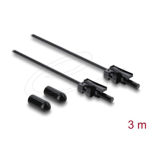 Delock Műanyag optikai szálas POF kábel HFBR 4532-4532Z mindkét végén Simplex csatlakozóval, 3 m (91039)