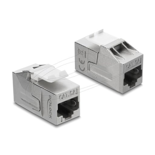 Delock Keystone modul összekötő RJ45 aljzat RJ45 aljzat, Cat.6A árnyékolt (91122)