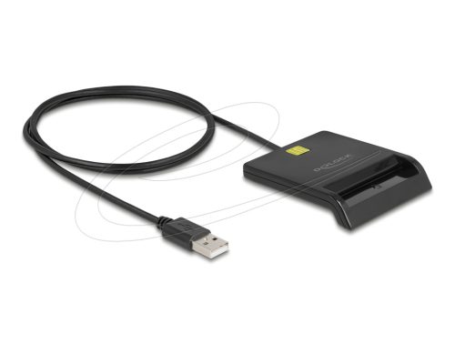 Delock USB 2.0 okoskártya olvasó érintő chip-es okoskártyákhoz