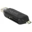 Delock Micro USB OTG-kártyaolvasó + USB 3.0 A-csatlakozódugó (91734)