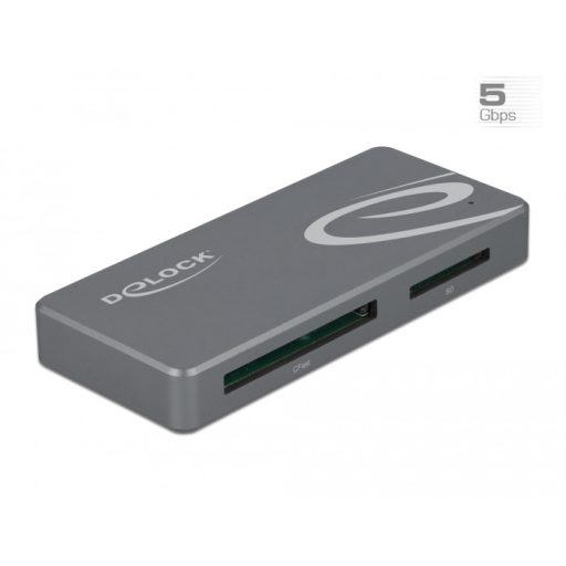 Delock USB Type-C  kártyaolvasó CFast és SD memóriakártyákhoz + USB Hub A-típusú és USB Type-C  port (91754)