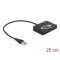 Delock Kártyaolvasó XQD / SD / Micro SD memóriakártyákhoz + A-típusú USB port (91756)