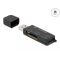 Delock SuperSpeed USB kártyaolvasó SD / Micro SD / MS memóriakártyákhoz (91757)