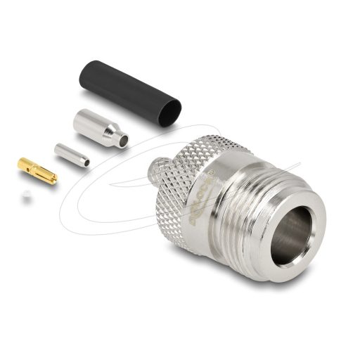 Delock N anya RG-174 / RG-316 krimpelésére illeszkedő süllyesztő csővel (91764)