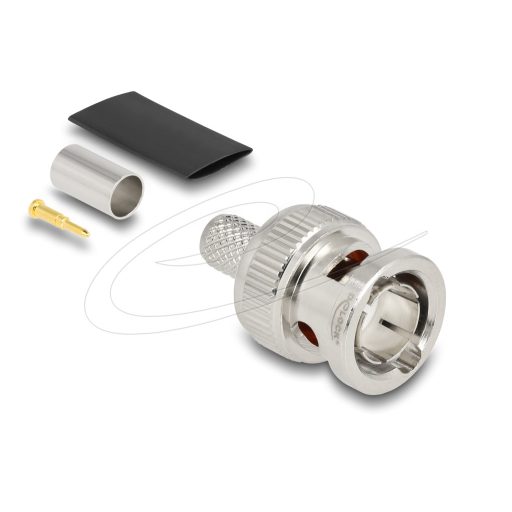 Delock BNC apa RG59 krimpelésére illeszkedő süllyesztő csővel (91771)