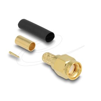  Delock SMA apa LMR200 krimpelésére illeszkedő süllyesztő csővel (91781)