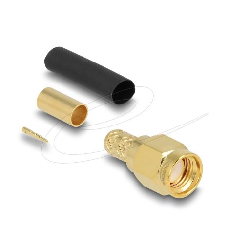 Delock SMA apa LMR200 krimpelésére illeszkedő süllyesztő csővel (91781)