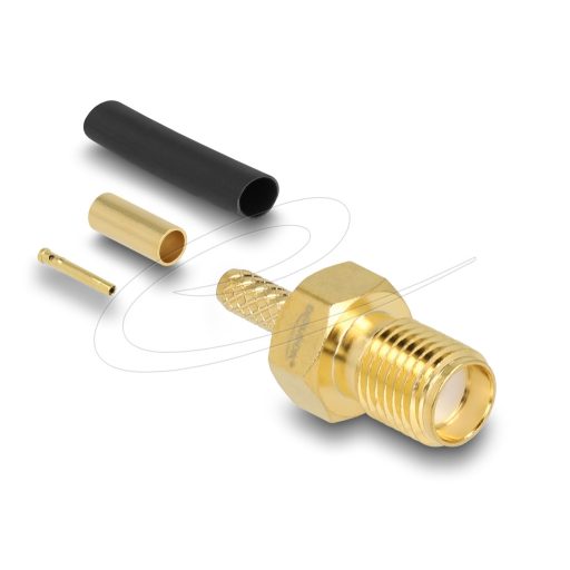 Delock SMA anya RG-174 / RG-316 krimpelésére illeszkedő süllyesztő csővel (91783)