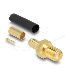   Delock SMA anya LMR200 krimpelésére illeszkedő süllyesztő csővel (91784)