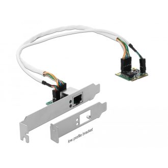   Delock Mini PCIe I/O PCIe félméretű 1 db. Gigabit LAN alacsony profilú (95265)